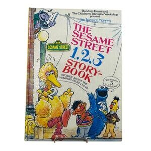 Classic 1973 The Sesame Street 1,2,3 Story Book Jim Henson Muppets